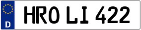 Trailer License Plate